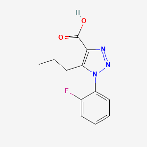 1-(2-Fluorophenyl)-5-propyl-1h-1,2,3-triazole-4-carboxylic acid