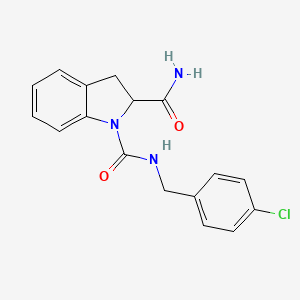 molecular formula C17H16ClN3O2 B2524498 N1-(4-chlorobenzyl)indoline-1,2-dicarboxamide CAS No. 1101640-70-3