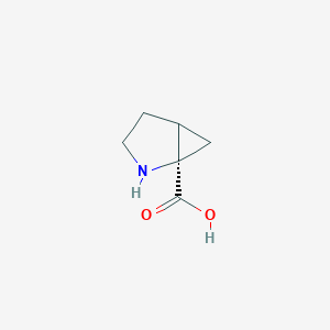 molecular formula C6H9NO2 B2524500 (1R)-2-Azabicyclo[3.1.0]hexane-1-carboxylic acid CAS No. 134732-52-8