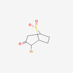 molecular formula C7H9BrO3S B2524512 2-Bromo-8-thiabicyclo[3.2.1]octan-3-one 8,8-dioxide CAS No. 2126176-82-5