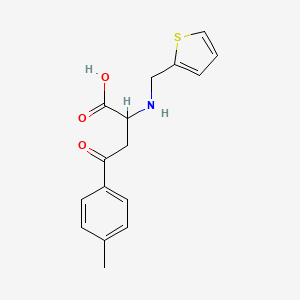 molecular formula C16H17NO3S B2524516 4-(4-甲苯基)-4-氧代-2-((2-噻吩甲基)氨基)丁酸 CAS No. 298216-15-6
