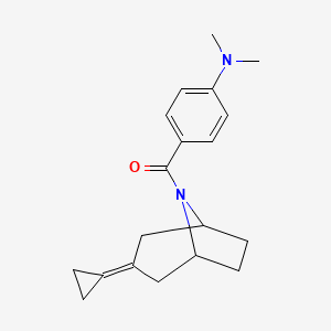 4-{3-cyclopropylidene-8-azabicyclo[3.2.1]octane-8-carbonyl}-N,N-dimethylaniline