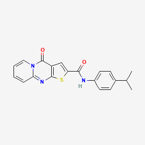 molecular formula C20H17N3O2S B2524529 N-(4-isopropylphenyl)-4-oxo-4H-pyrido[1,2-a]thieno[2,3-d]pyrimidine-2-carboxamide CAS No. 690251-46-8