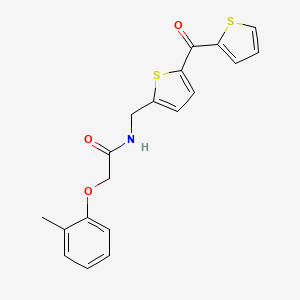 N-((5-(thiophene-2-carbonyl)thiophen-2-yl)methyl)-2-(o-tolyloxy)acetamide