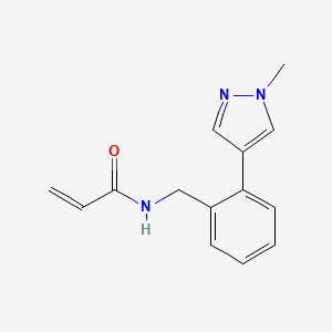 N-{[2-(1-methyl-1H-pyrazol-4-yl)phenyl]methyl}prop-2-enamide