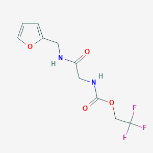 2,2,2-trifluoroethyl N-{[(furan-2-ylmethyl)carbamoyl]methyl}carbamate