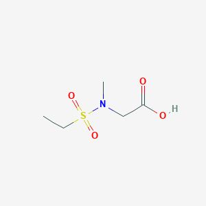 molecular formula C5H11NO4S B2524574 2-(N-methylethanesulfonamido)acetic acid CAS No. 926268-83-9
