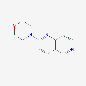 molecular formula C13H15N3O B2524579 5-Methyl-2-morpholino[1,6]naphthyridine CAS No. 478049-38-6