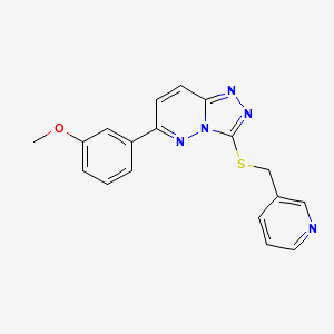 6-(3-Methoxyphenyl)-3-((pyridin-3-ylmethyl)thio)-[1,2,4]triazolo[4,3-b]pyridazine