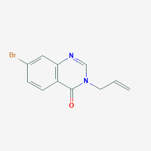 molecular formula C11H9BrN2O B2524603 7-溴-3-(丙-2-烯-1-基)-3,4-二氢喹唑啉-4-酮 CAS No. 1355623-05-0