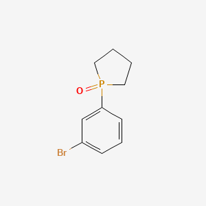 molecular formula C10H12BrOP B2524607 1-(3-Bromophenyl)-1lambda5-phospholane 1-oxide CAS No. 2287309-75-3