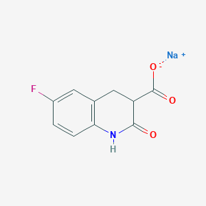molecular formula C10H7FNNaO3 B2524614 Sodium 6-fluoro-2-oxo-1,2,3,4-tetrahydroquinoline-3-carboxylate CAS No. 2094151-61-6