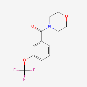 molecular formula C12H12F3NO3 B2524617 Morpholin-4-yl-[3-(trifluoromethoxy)phenyl]methanone CAS No. 2326134-09-0