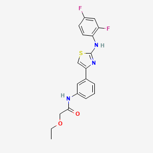 N-(3-(2-((2,4-difluorophenyl)amino)thiazol-4-yl)phenyl)-2-ethoxyacetamide