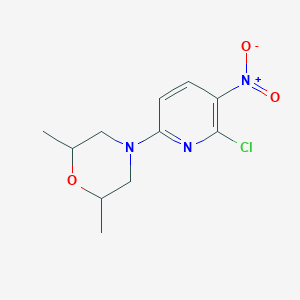 4-(6-Chloro-5-nitropyridin-2-yl)-2,6-dimethylmorpholine