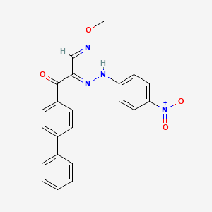 3-[1,1'-biphenyl]-4-yl-2-[(E)-2-(4-nitrophenyl)hydrazono]-3-oxopropanal O-methyloxime