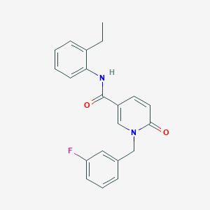 molecular formula C21H19FN2O2 B2524658 N-(2-ethylphenyl)-1-[(3-fluorophenyl)methyl]-6-oxopyridine-3-carboxamide CAS No. 941904-68-3