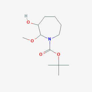 molecular formula C12H23NO4 B2524661 Tert-butyl 3-hydroxy-2-methoxyazepane-1-carboxylate CAS No. 2287334-56-7