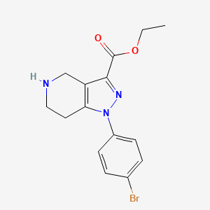 Ethyl 1-(4-bromophenyl)-4,5,6,7-tetrahydropyrazolo[4,3-c]pyridine-3-carboxylate