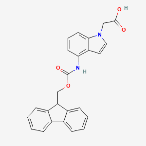 2-[4-({[(9H-fluoren-9-yl)methoxy]carbonyl}amino)-1H-indol-1-yl]acetic acid