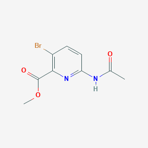 molecular formula C9H9BrN2O3 B2524680 Methyl 6-acetamido-3-bromopicolinate CAS No. 178876-85-2