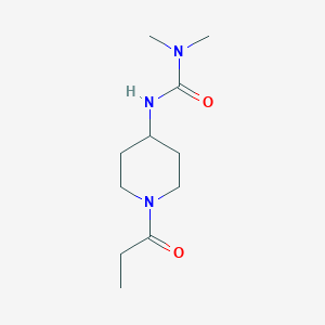 molecular formula C11H21N3O2 B2524684 1,1-Dimethyl-3-(1-propanoylpiperidin-4-yl)urea CAS No. 1796334-26-3
