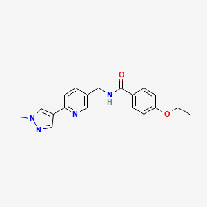4-ethoxy-N-((6-(1-methyl-1H-pyrazol-4-yl)pyridin-3-yl)methyl)benzamide