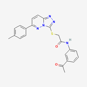 N-(3-acetylphenyl)-2-((6-(p-tolyl)-[1,2,4]triazolo[4,3-b]pyridazin-3-yl)thio)acetamide