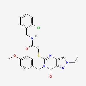 N-(2-chlorobenzyl)-2-((2-ethyl-6-(4-methoxybenzyl)-7-oxo-6,7-dihydro-2H-pyrazolo[4,3-d]pyrimidin-5-yl)thio)acetamide