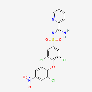 N'-[3,5-dichloro-4-(2-chloro-4-nitrophenoxy)phenyl]sulfonylpyridine-2-carboximidamide