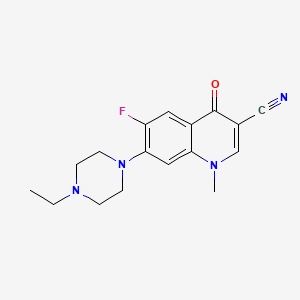 7-(4-Ethylpiperazin-1-yl)-6-fluoro-1-methyl-4-oxoquinoline-3-carbonitrile