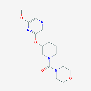 molecular formula C15H22N4O4 B2524710 (3-((6-Methoxypyrazin-2-yl)oxy)piperidin-1-yl)(morpholino)methanone CAS No. 2034502-06-0