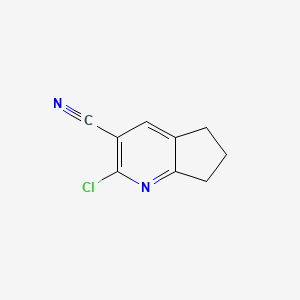 2-chloro-5H,6H,7H-cyclopenta[b]pyridine-3-carbonitrile