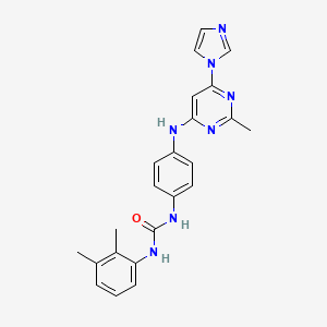 1-(4-((6-(1H-imidazol-1-yl)-2-methylpyrimidin-4-yl)amino)phenyl)-3-(2,3-dimethylphenyl)urea