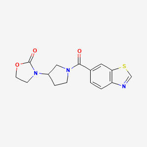 3-[1-(1,3-Benzothiazole-6-carbonyl)pyrrolidin-3-yl]-1,3-oxazolidin-2-one