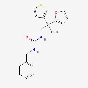 1-Benzyl-3-(2-(furan-2-yl)-2-hydroxy-2-(thiophen-3-yl)ethyl)urea