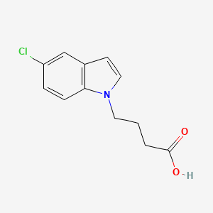 molecular formula C12H12ClNO2 B2524736 4-(5-chloro-1H-indol-1-yl)butanoic acid CAS No. 1229953-32-5