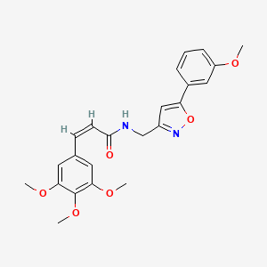 (Z)-N-((5-(3-methoxyphenyl)isoxazol-3-yl)methyl)-3-(3,4,5-trimethoxyphenyl)acrylamide