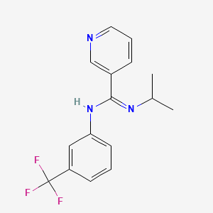 N'-isopropyl-N-[3-(trifluoromethyl)phenyl]-3-pyridinecarboximidamide