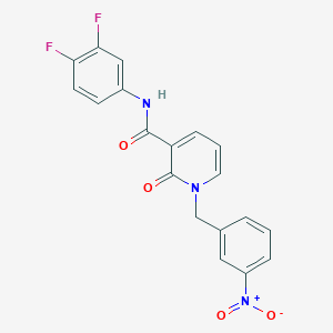 N-(3,4-difluorophenyl)-1-(3-nitrobenzyl)-2-oxo-1,2-dihydropyridine-3-carboxamide