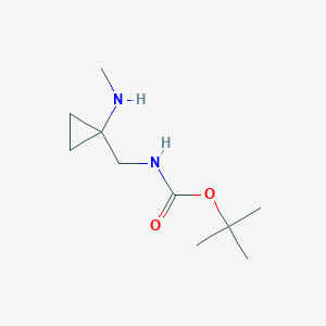 molecular formula C10H20N2O2 B2524801 特丁基N-[[1-(甲氨基)环丙基]甲基]氨基甲酸酯 CAS No. 1785565-68-5