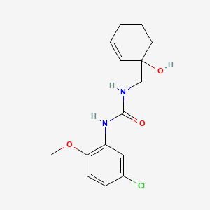 molecular formula C15H19ClN2O3 B2524811 3-(5-氯-2-甲氧基苯基)-1-[(1-羟基环己-2-烯-1-基)甲基]脲 CAS No. 2097901-17-0