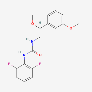 molecular formula C17H18F2N2O3 B2524817 1-(2,6-二氟苯基)-3-(2-甲氧基-2-(3-甲氧基苯基)乙基)脲 CAS No. 1797160-09-8