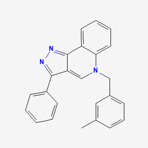 molecular formula C24H19N3 B2524839 5-(3-methylbenzyl)-3-phenyl-5H-pyrazolo[4,3-c]quinoline CAS No. 866728-49-6
