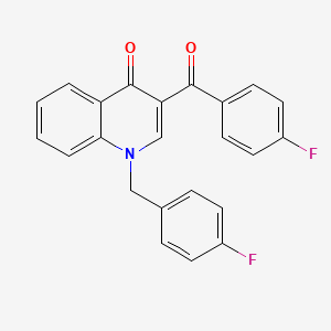 3-(4-Fluorobenzoyl)-1-[(4-fluorophenyl)methyl]-1,4-dihydroquinolin-4-one