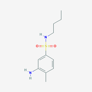 molecular formula C11H18N2O2S B2524849 3-amino-N-butyl-4-methylbenzenesulfonamide CAS No. 72225-63-9