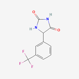 molecular formula C10H7F3N2O2 B2524863 5-[3-(Trifluoromethyl)phenyl]imidazolidine-2,4-dione CAS No. 1048367-95-8