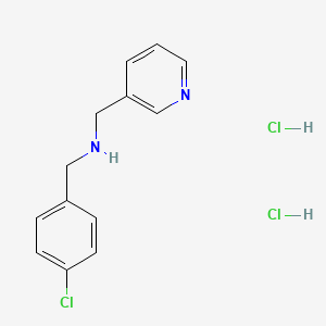 molecular formula C13H15Cl3N2 B2524871 N-(4-chlorobenzyl)-N-(pyridin-3-ylmethyl)amine dihydrochloride CAS No. 287918-51-8