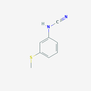 molecular formula C8H8N2S B2524877 3-(Methylthio)phenylcyanamide CAS No. 458567-42-5