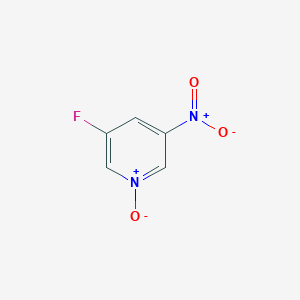 molecular formula C5H3FN2O3 B2524879 3-Fluoro-5-nitropyridin-1-ium-1-olate CAS No. 1803602-06-3